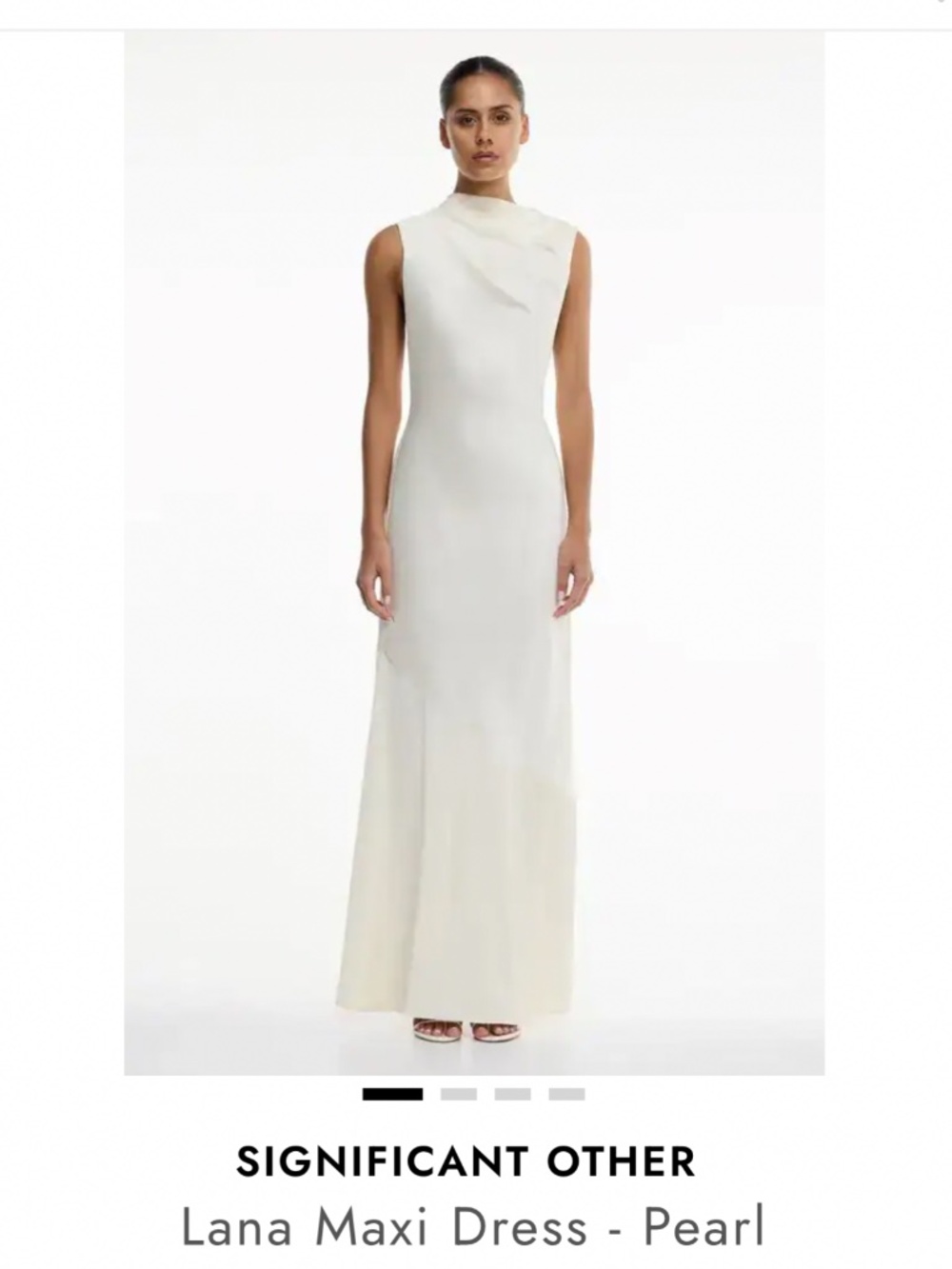 Significant Other Lana Maxi Dress - Pearl in Small